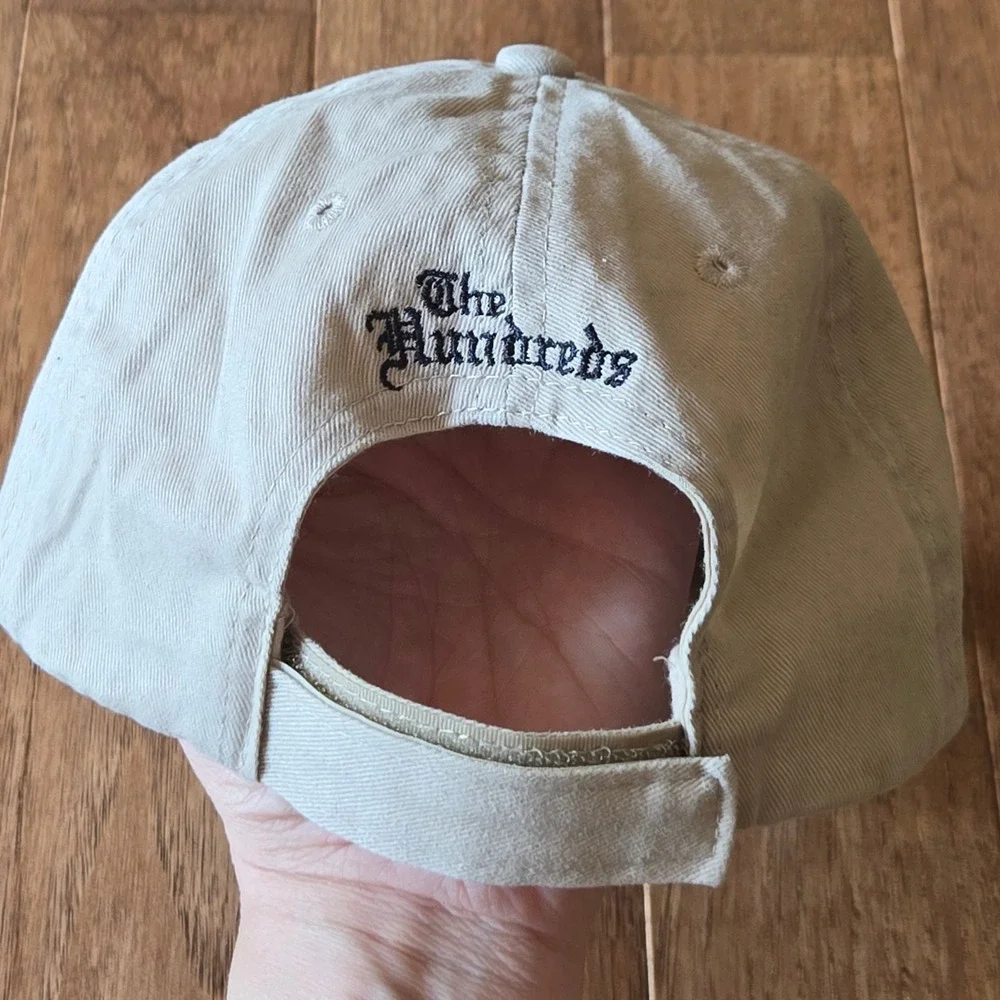The Hundreds Rose Embroidered Khaki Tan Dad Hat Adjustable Baseball Cap